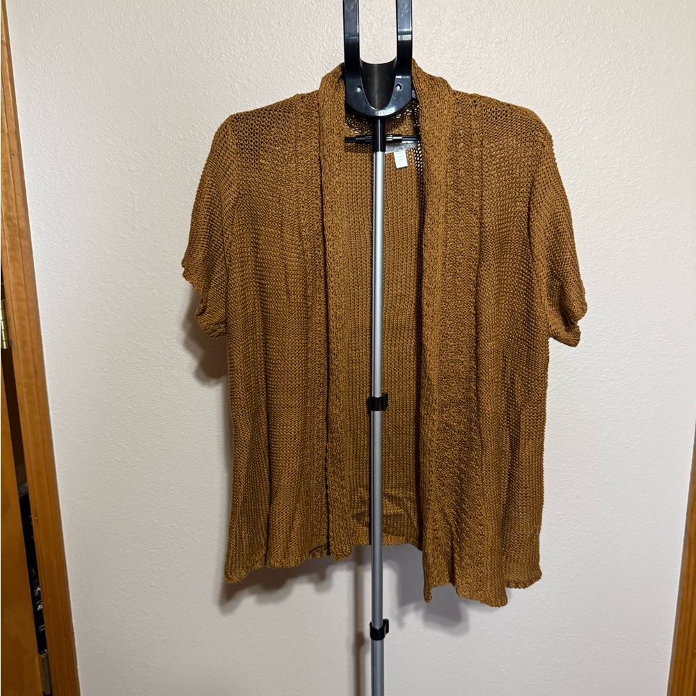 Dressbarn Tan Knit Cardiganโ